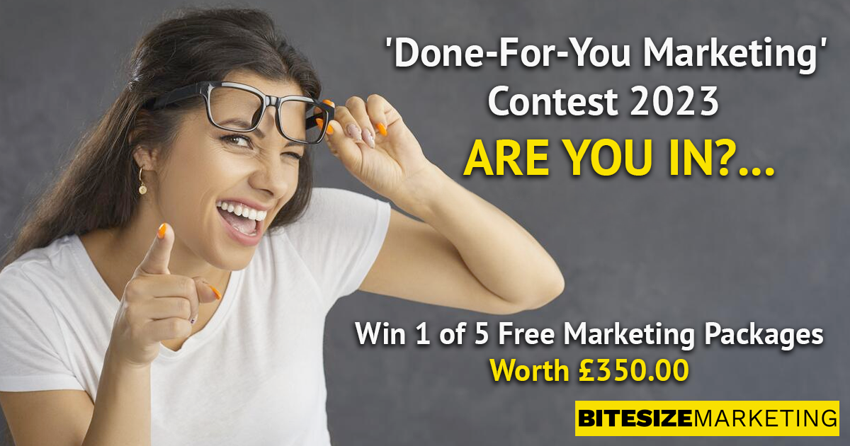 Win 1 of 5 Free Marketing Packages In the 'Done-For-You Marketing' Contest